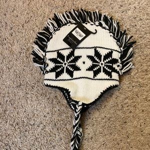 Angela & William Knit Ski Hat Braided Mohawk NWT